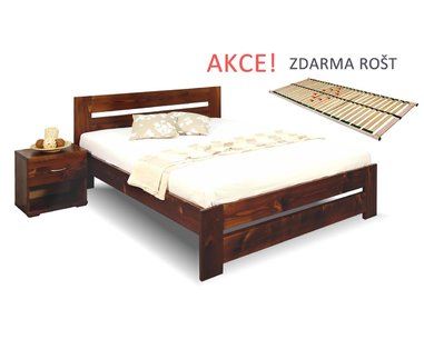 Jednolůžková postel s roštem Berni, 120x200, masiv smrk Jednolůžková postel s roštem Berni, 120x200, masiv smrk
