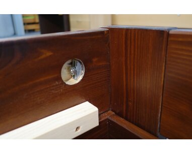 Zvýšená postel z masivu Valentin, 120x200 cm - Pravá