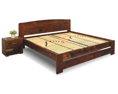 Postel z masivu Justina, 160x200, 180x200, masiv smrk