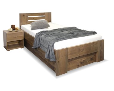 Zvýšená postel s úložným prostorem ROSA, masiv smrk, 90x220 Zvýšená postel s úložným prostorem ROSA, masiv smrk, 90x220