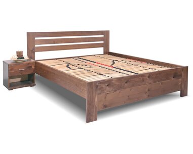 Zvýšená postel z masivu Rita, 160x200, 180x200, masiv smrk