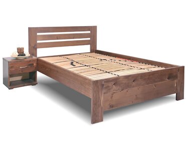 Zvýšená postel z masivu Rita, 140x200, masiv smrk