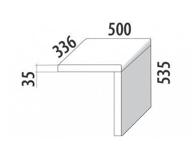 Noční stolek závěsný F147/BC - masiv buk
