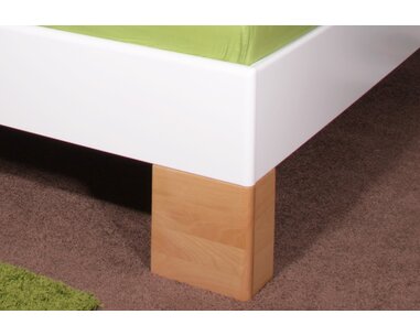 Manželská postel z masivu VAREZZA 1 senior 160x200, 180x200, masiv buk, bílá-přírodní buk Manželská postel z masivu VAREZZA 1 senior 160x200, 180x200, masiv buk, bílá-přírodní buk