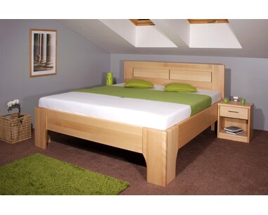 Manželská postel z masivu OLYMPIA 3. senior 160x200, 180x200, masiv buk