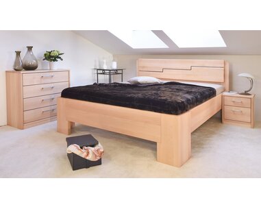 Manželská postel z masivu MANHATTAN 2 senior, 160x200, 180x200, masiv buk Manželská postel z masivu MANHATTAN 2 senior, 160x200, 180x200, masiv buk