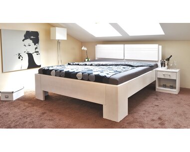 Manželská postel z masivu MANHATTAN 2 senior, 160x200, 180x200, masiv buk