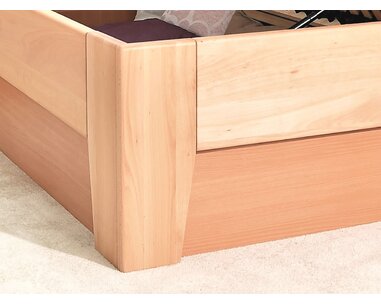 Dřevěná postel s úložným prostorem Kleopatra 1, 160x200, 180x200, masiv buk