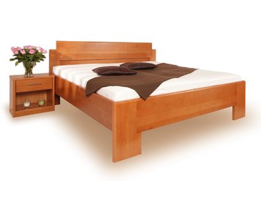 Postel dvoulůžko z masivu DELUXE 1, masiv buk Postel dvoulůžko z masivu DELUXE 1, masiv buk
