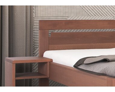 Čelo - postel z masivu X2