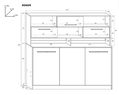 Sklápěcí postel ve skříni s nádstavcem Kity