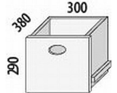 Zásuvka do regálu D621, buk