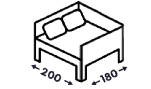 Postele se třemi čely 180x200 Postele se třemi čely 180x200