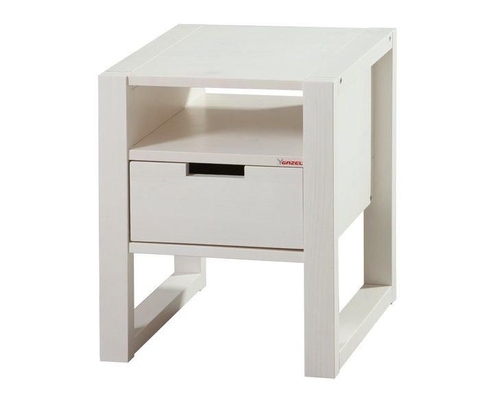 Noční stolek RHINO C0560 B, masiv bílý smrk