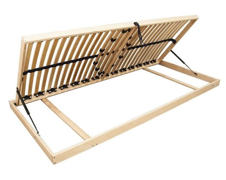 Vyklápěcí lamelový rošt DOUBLE BV, 140x220 , boční výklop Vyklápěcí lamelový rošt DOUBLE BV, 140x220 , boční výklop