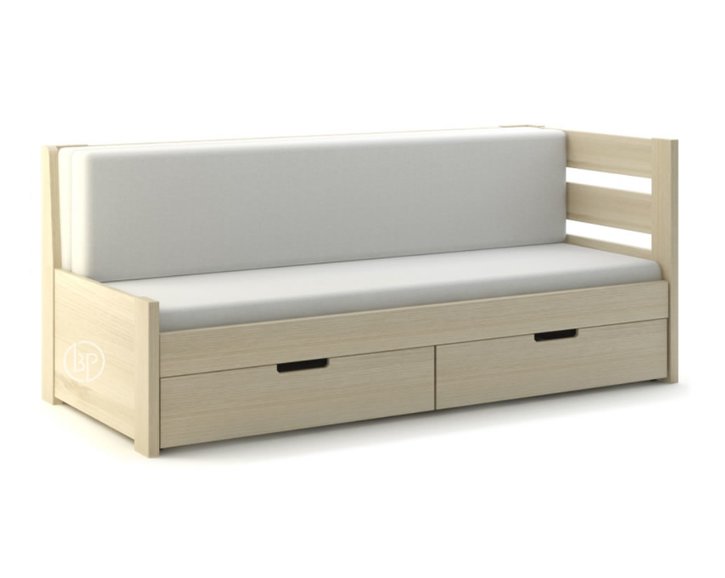 Rozkládací postel s úložným prostorem FLEXI A, pravá, lamino