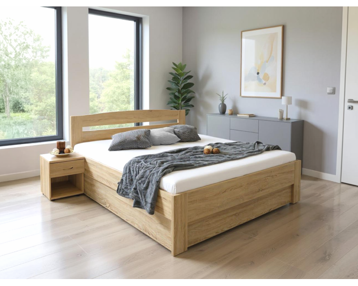 Manželská postel s úložným prostorem Maria,