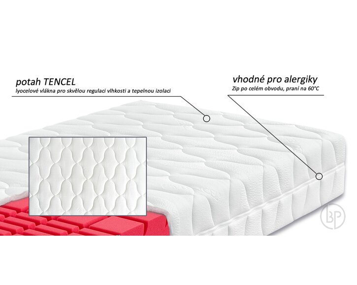 Ortopedická matrace Arelia Plus, 22 cm - potah