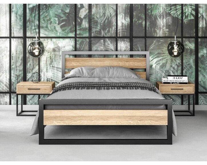 Interiér - Postel dvoulůžko Drew - 371, masiv dub