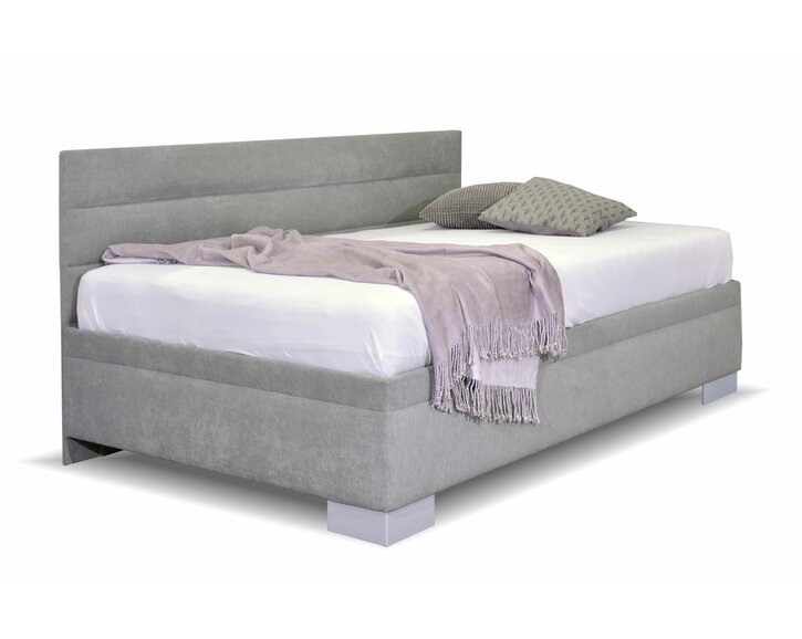 Čalouněná postel Niobe s bočním čelem a úložným prostorem, 140x210cm Čalouněná postel Niobe s bočním čelem a úložným prostorem, 140x210cm