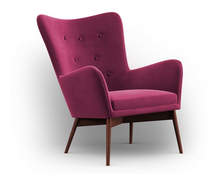 Designové čalouněné křeslo BREEZE button cut Designové čalouněné křeslo BREEZE button cut