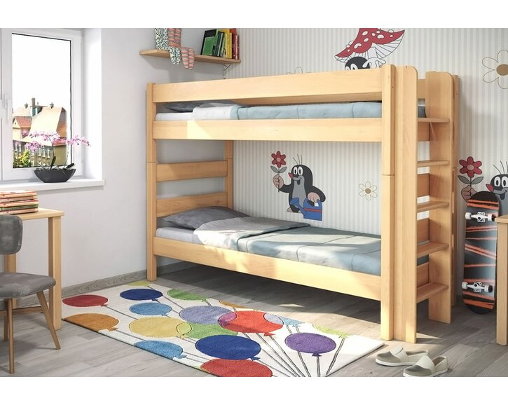 Poschoďová postel pro 2 děti JUNIOR 3, PRAVÁ,