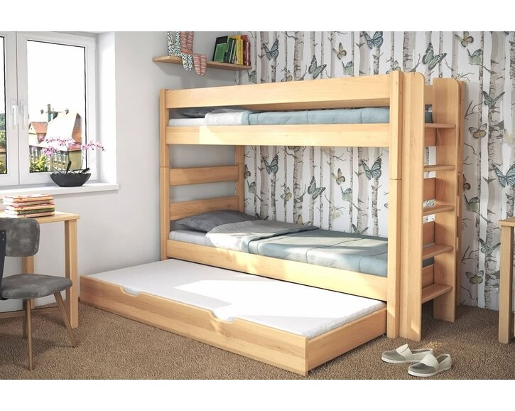 Poschoďová postel pro 2 děti JUNIOR 3, PRAVÁ,