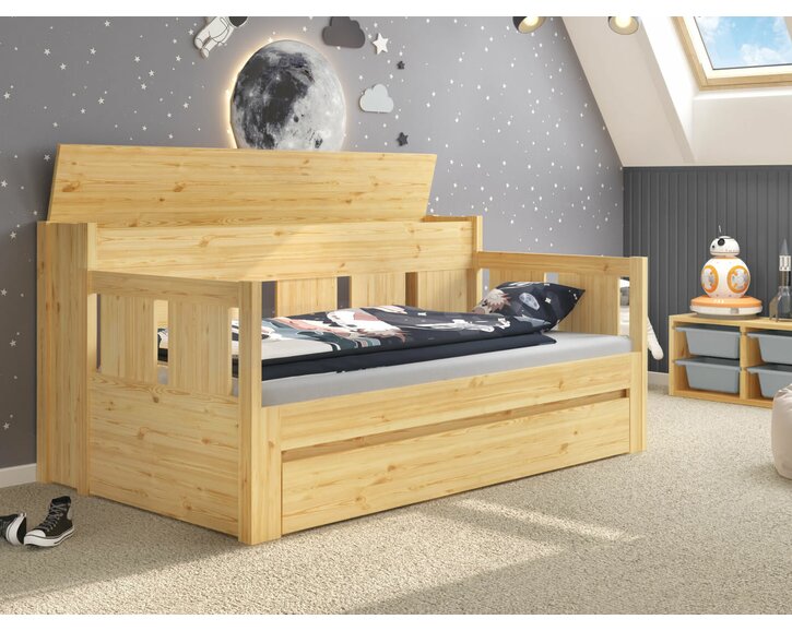Rozkládací postel BONDI, masiv borovice Rozkládací postel BONDI, masiv borovice