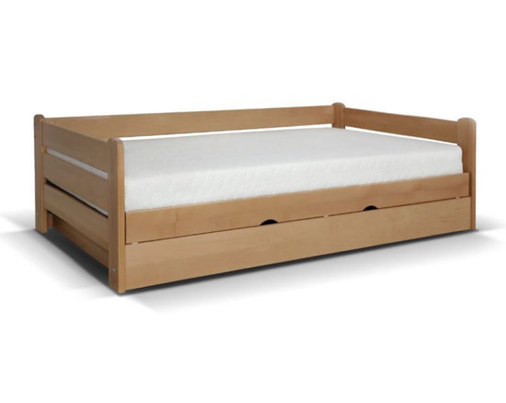 Postel s vyklápěcím roštem Darvin 120x200, masiv buk