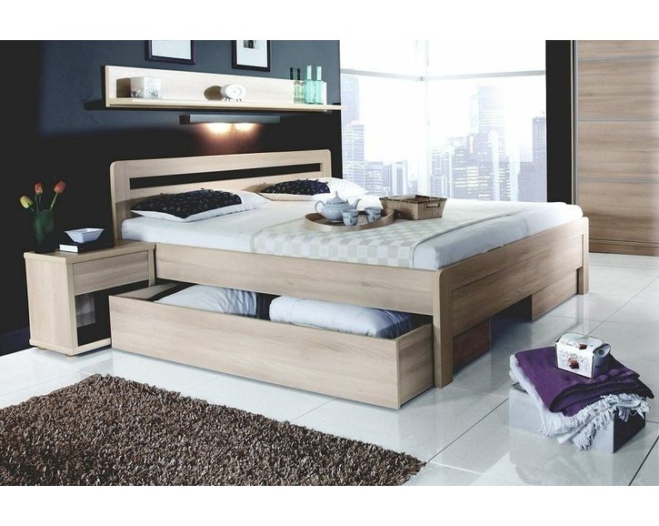 Manželská postel dvojlůžko KARLO - oblé, lamino, 160x200, 180x200 cm Manželská postel dvojlůžko KARLO - oblé, lamino, 160x200, 180x200 cm