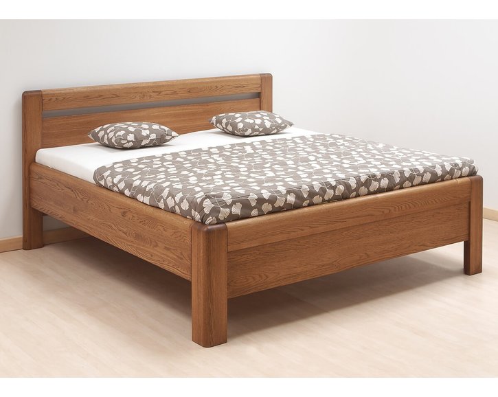 Zvýšená postel z masivu ADRIANA, masiv dub