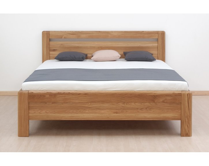 Zvýšená postel z masivu ADRIANA, masiv dub