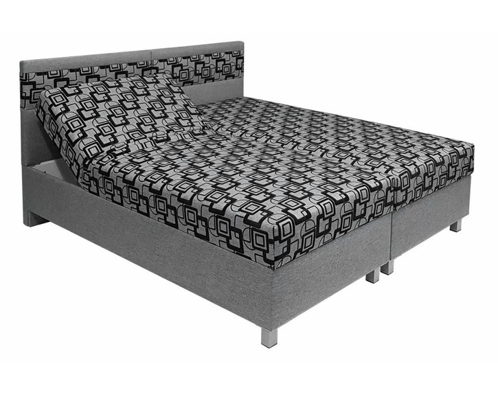 Čalouněná postel s úložným prostorem Agáta