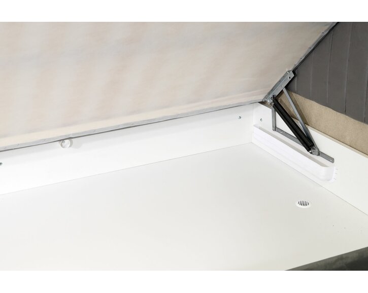 Americká postel boxspring s úložným prostorem NOVO - detail úložný prosto