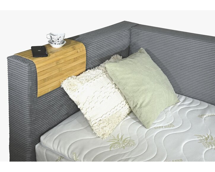 čelo - čalouněná postel s úložným prostorem Sono