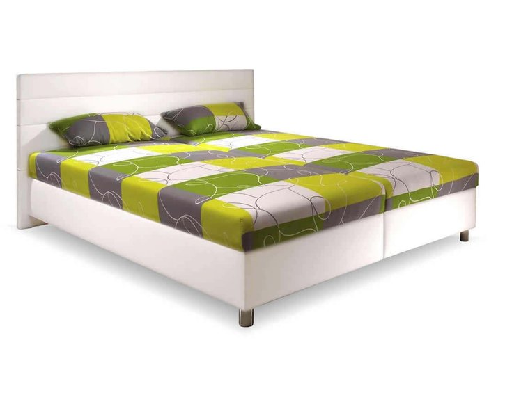 Čalouněná postel DESIGN, s úložným prostorem - pohled č. 1