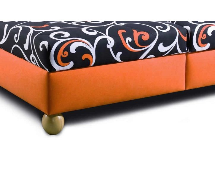 Čalouněná postel MAXRELAX, s úložným prostorem - pohled č. 3