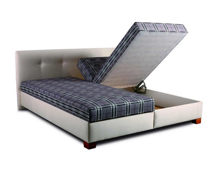 Čalouněná postel MAXRELAX, s úložným prostorem - pohled č. 4