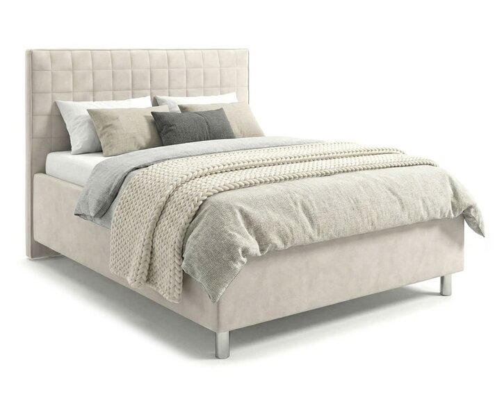 Čalouněná postel s úložným prostorem a roštem Belarona, 140x200