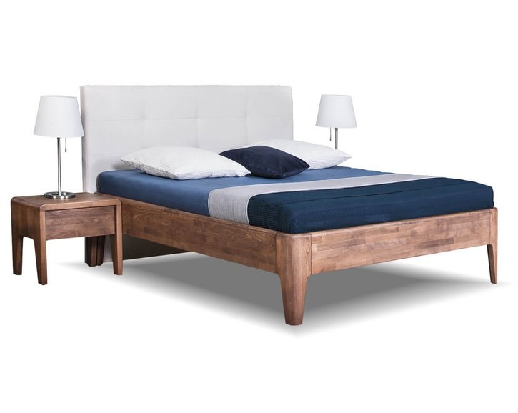 Manželská postel z masivu Fantazie F304, masiv buk