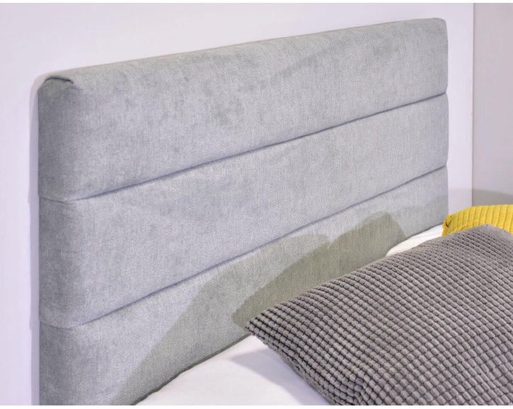 Čalouněná postel s úložným prostorem Fontana, 90x200 cm