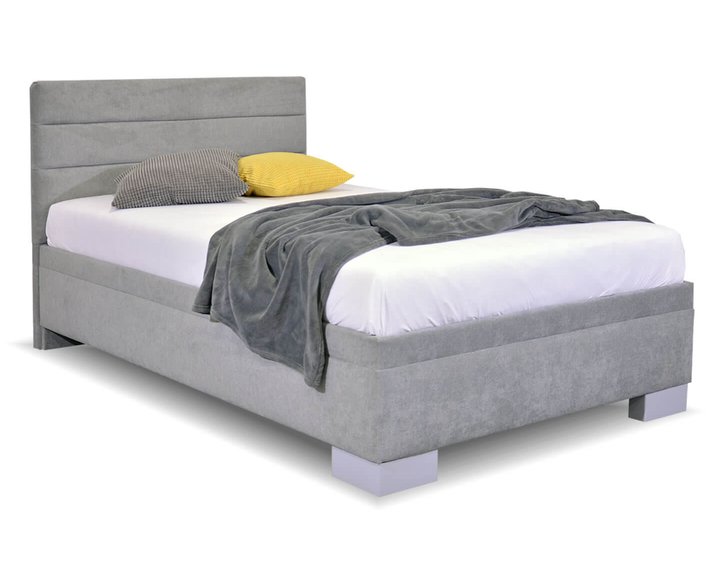 Čalouněná postel s úložným prostorem Fontana, 140x200 cm