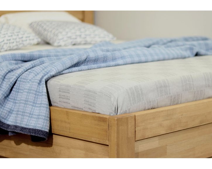 Zvýšená postel z masivu Klementin, 80x200, 90x200,  masiv buk