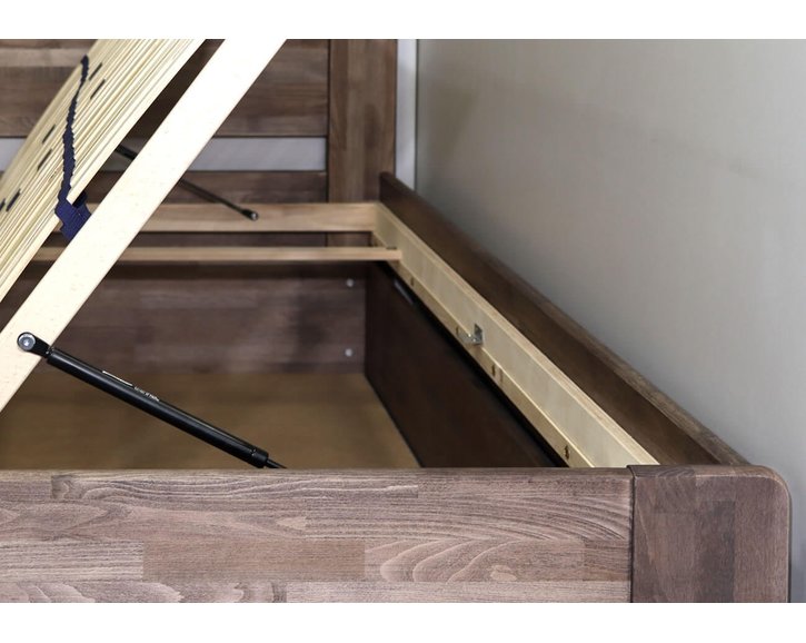 Postel s úložným prostorem ARION 2, 90x200, masiv buk