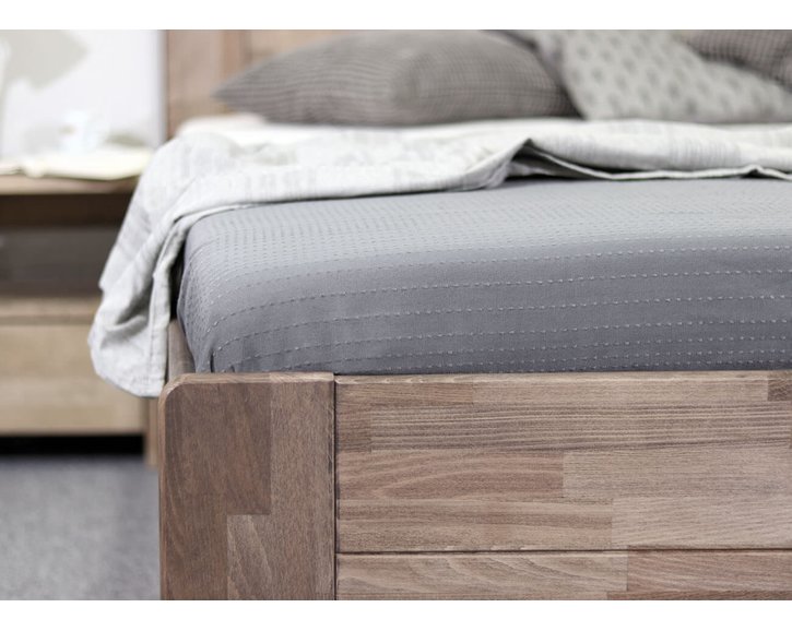 Postel s úložným prostorem ARION 2, 90x200, masiv buk