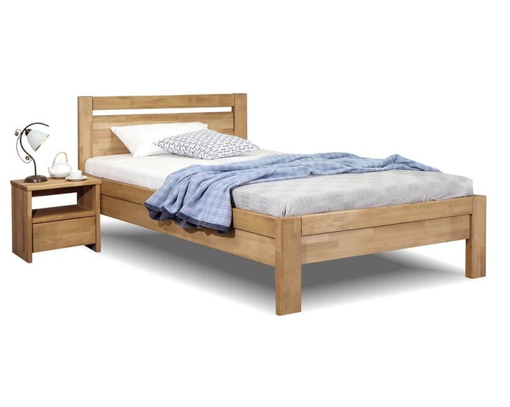 Zvýšená postel z masivu Klementin, 120x200, masiv buk Zvýšená postel z masivu Klementin, 120x200, masiv buk
