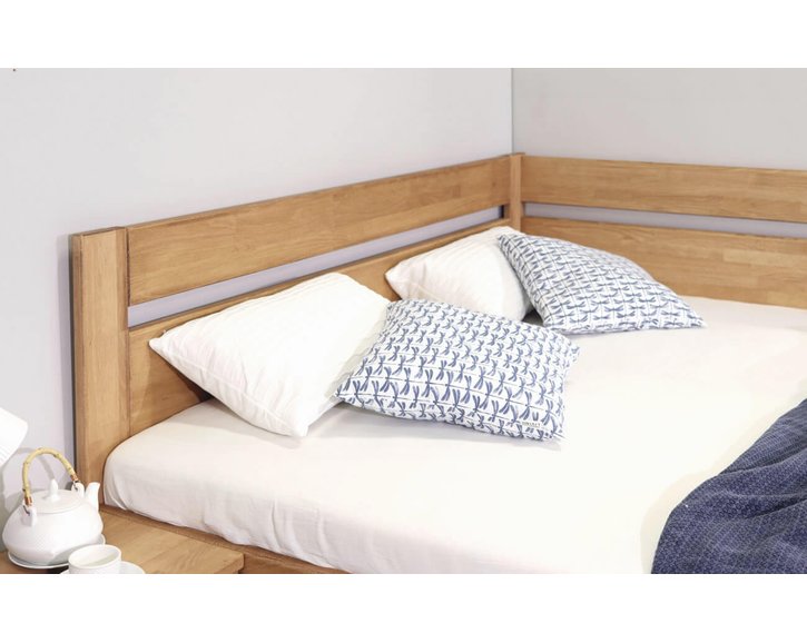 Zvýšená postel z masivu Academia, masiv buk, Pravá