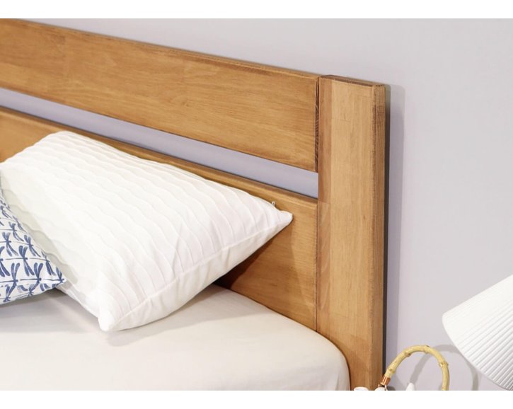 Zvýšená postel s úložným prostorem Academia, 80x200, 90x200, masiv buk, Levá