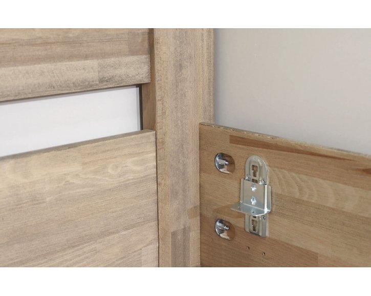 Zvýšená postel dvoulůžko z masivu Primátor, masiv buk