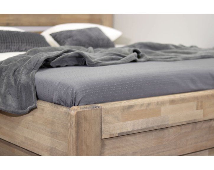 Zvýšená postel s úložným prostorem Primátor, 80x200, 90x200, masiv buk